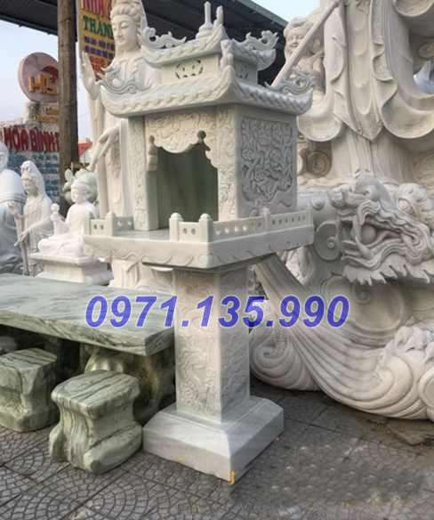 Cây hương đá - Mẫu miếu bàn thờ thiên bằng đá đẹp bán Bắc Ninh